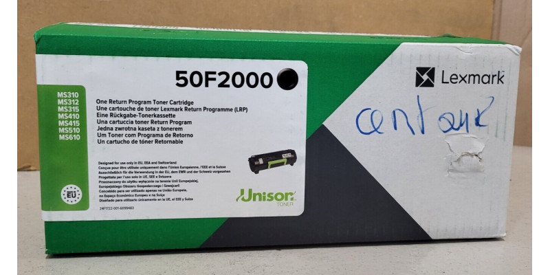 Toner Lexmark 50F2000 Schwarz Neu OVP Original Lexmark MS310 . 