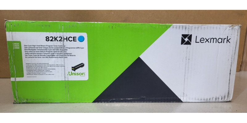 Toner Lexmark 82K2HCE Cyan Neu OVP Original CX820 CX825  . 