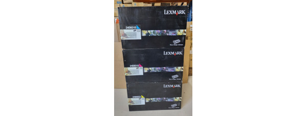3 Toner Lexmark 24B6018 24B6019 24B6021 Neu OVP A-Ware Original XS795 . 