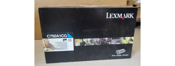 Toner Lexmark C792A1CG Cyan Neu OVP A-Ware Original C792, X792  . 