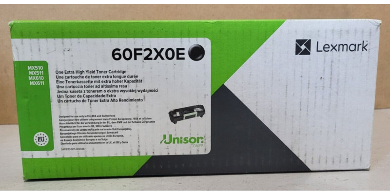 Toner Lexmark 60F2X0E Schwarz Neu OVP A-Ware Original MX510 MX511, MX610  