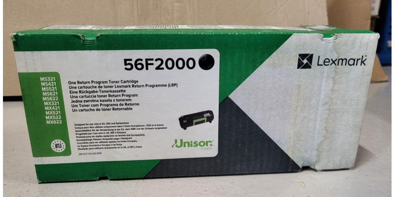 Toner Lexmark 56F2000 Schwarz Neu OVP Original MS321 MS421 MS521  . 
