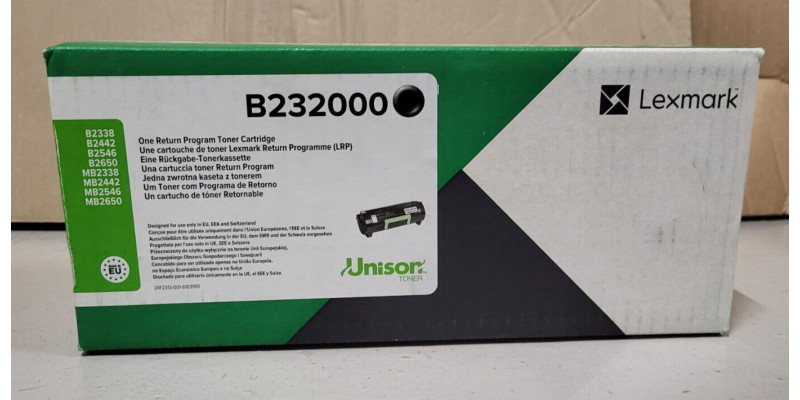 Toner Lexmark B232000 Schwarz Neu OVP A-Ware Original B2338 B2442  . 