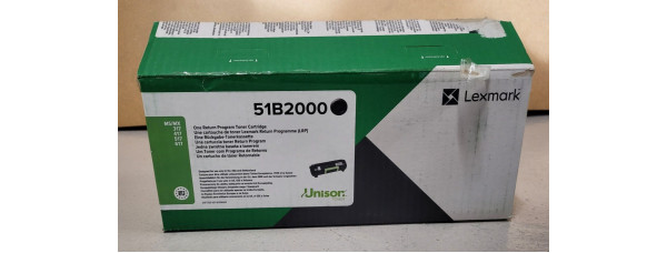 Toner Lexmark 51B2000 Schwarz Neu OVP Original Lexmark MS317 MS417 . 
