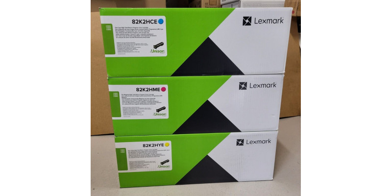 3 Toner Lexmark 82K2HCE 82K2HME 82K2HYE Neu OVP A-Ware Original CX820  