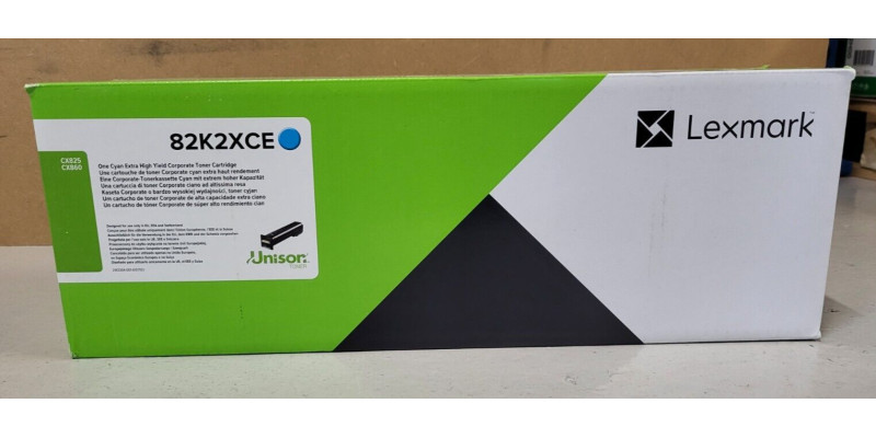 Toner Lexmark 82K2XCE Cyan Neu OVP Original CX825 CX860  . 