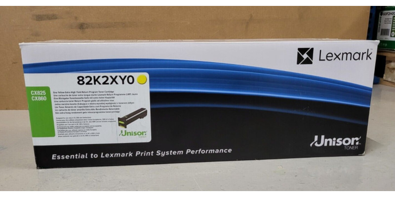 Toner Lexmark 82K2XY0 Gelb Neu OVP A-Ware Original CX825 CX860  . 