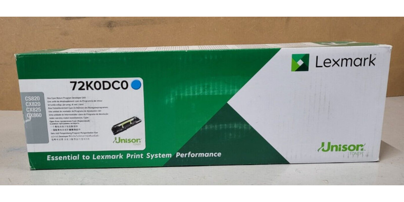 Toner Lexmark 72K0DC0 Cyan Neu OVP Original CS820 CX820 CX825 . 