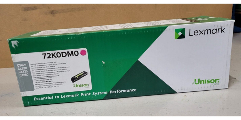 Toner Lexmark 72K0DM0 Magenta Neu OVP Original CS820 CX820 CX825 . 