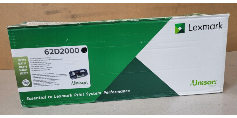 Toner Lexmark 62D2000 Schwarz Neu OVP Original MX710 MX711 MX810  . 
