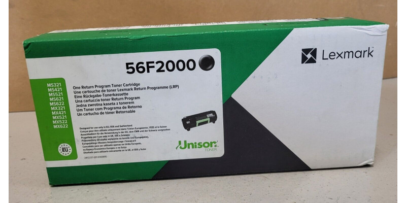 Toner Lexmark 56F2000 Schwarz Neu OVP A-Ware Original MS321 MS421 MS521  