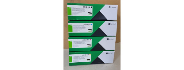 4 Toner Lexmark 20N2HC0 20N2HM0 20N2HY0 20N2HK0 Neu OVP A-Ware CS331 . 