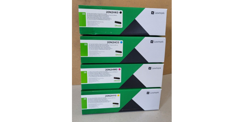 4 Toner Lexmark 20N2HC0 20N2HM0 20N2HY0 20N2HK0 Neu OVP A-Ware CS331 . 