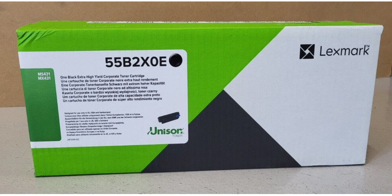 Toner Lexmark 55B2X0E Schwarz Neu OVP A-Ware Original MS431 MX431   