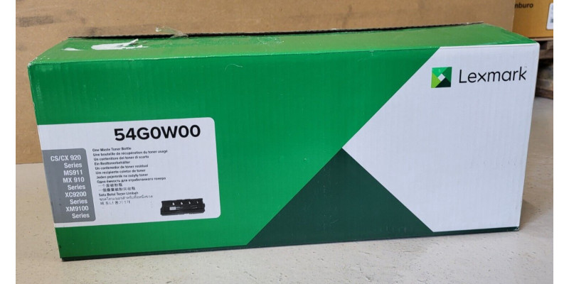 Tonersammler 54G0W00 Lexmark Neu OVP Original CS920 MS911 XC9200   