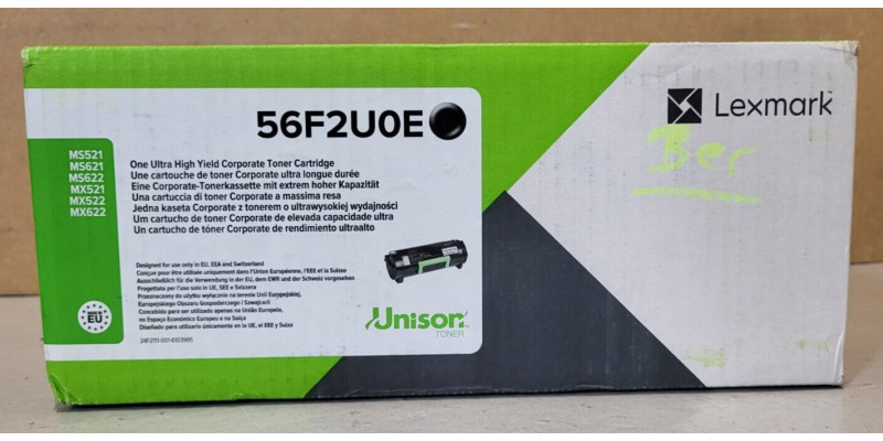 Toner Lexmark 56F2U0E Schwarz Neu OVP Original MS521, MS622, MX521 . 