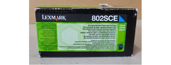 Toner Lexmark 802SCE Cyan Neu OVP Original CX310, CX410, CX510   