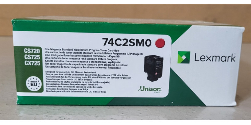 Toner Lexmark 74C2SM0 Magenta Neu OVP Original CS720 CS725 CX725   
