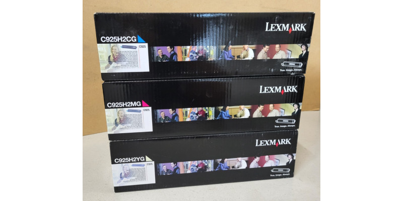 3 Toner Lexmark C925H2CG C925H2MG C925H2YG Neu OVP A-Ware Original C925 . 
