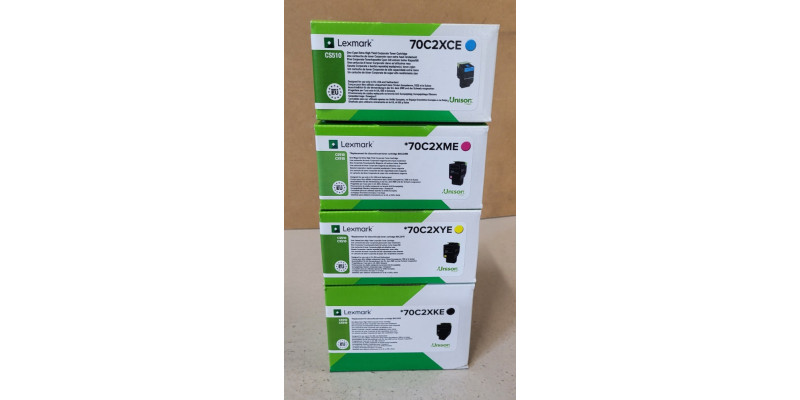 4 Toner Lexmark 70C2XCE 70C2XME 70C2XYE 70C2XKE Neu OVP A-Ware CS510 Original Rg 