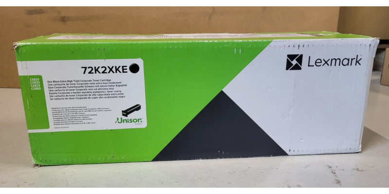 Toner Lexmark 72K2XKE Schwarz Neu OVP Original CS820 CX820   