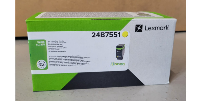 Toner Lexmark 24B7551 Gelb Neu OVP A-Ware Original C2335 XC2335 . 