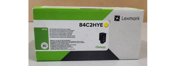 Toner Lexmark 84C2HYE Gelb Neu OVP A-Ware Original CX725   