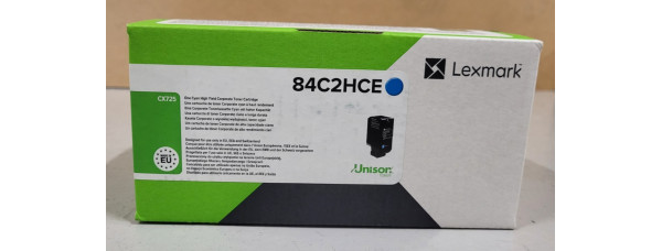 Toner Lexmark 84C2HCE Cyan Neu OVP A-Ware Original CX725   