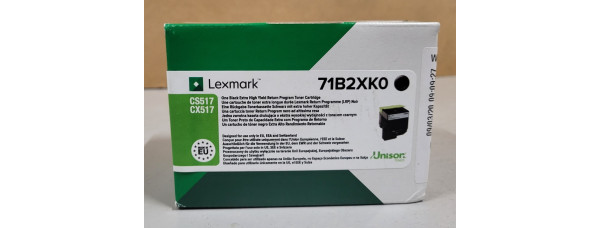 Toner Lexmark 71B2XK0 Schwarz Neu OVP A-Ware Original Lexmark CS517 CX517  