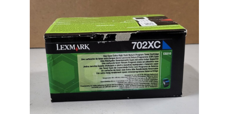 Toner Lexmark 702XC Cyan 70C2XC0 Neu OVP Original CS510 Rechnung MwSt. 