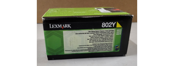 Toner Lexmark 802Y Gelb 80C20Y0 Neu OVP Original CX310 CX410 C510 Rechnung MwSt. 