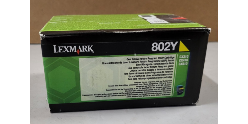 Toner Lexmark 802Y Gelb 80C20Y0 Neu OVP Original CX310 CX410 C510 Rechnung MwSt. 