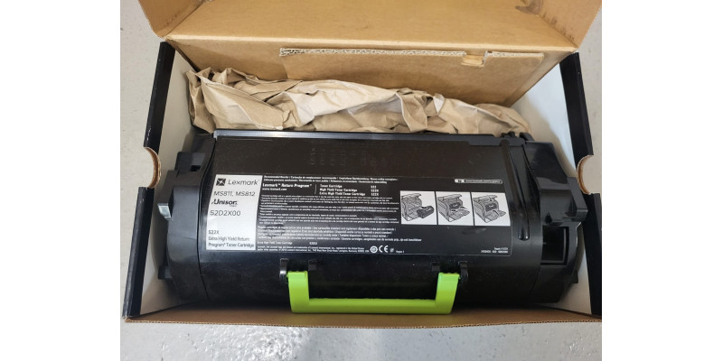 Toner Lexmark 522X Schwarz 52D2X00 Neu OVP Original MS811 Rechnung MwSt. 