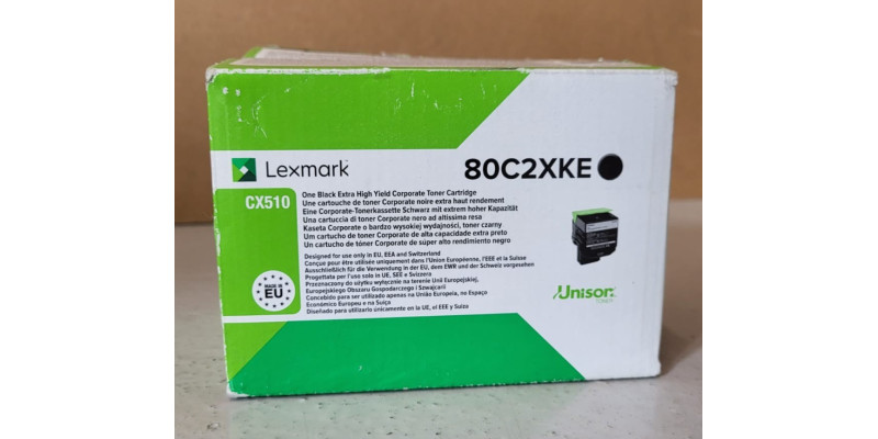 Toner Lexmark 80C2XKE Schwarz Neu OVP Original CX510 Rechnung MwSt 