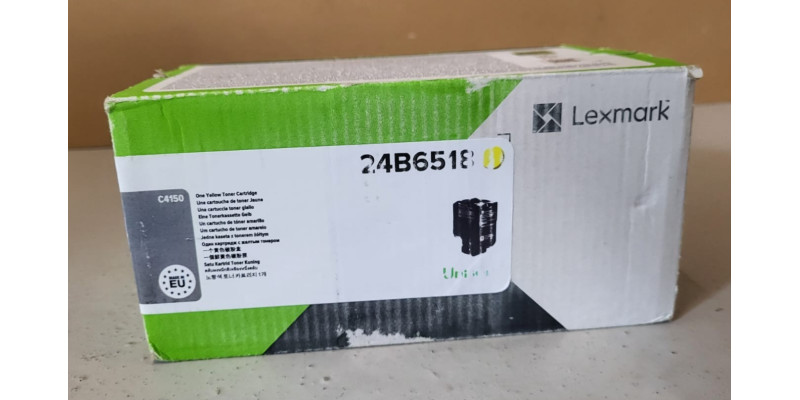 Toner Lexmark 24B6518 Gelb Neu OVP Original C4150 Rechnung MwSt 