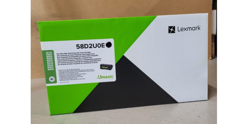 Toner Lexmark 58D2U0E Schwarz Neu OVP Original MS725 MS823 MS824 Rechnung MwSt 