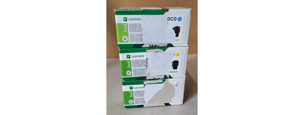 3 Toner Lexmark 78C20C0 78C20M0 78C20Y0 Neu OVP Original CS/CX 420 520 Rg MwSt. 