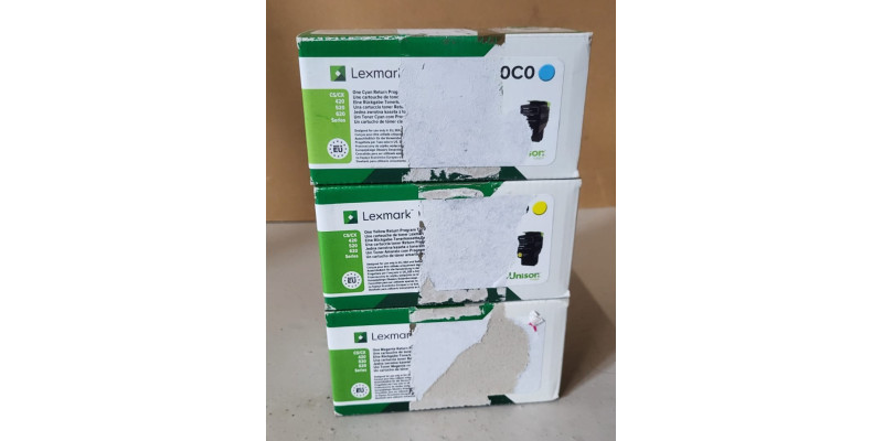3 Toner Lexmark 78C20C0 78C20M0 78C20Y0 Neu OVP Original CS/CX 420 520 Rg MwSt. 