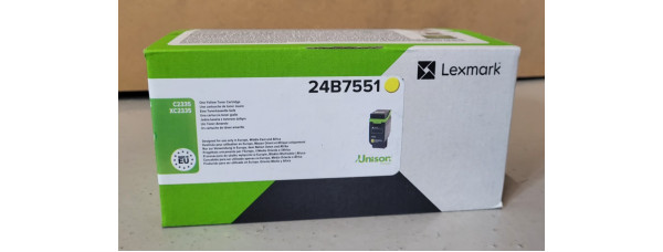 Toner Lexmark 24B7551 Gelb Neu OVP A-Ware Original C2335 XC2335 Rg MwSt 