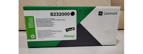 Toner Lexmark B232000 Schwarz Neu OVP A-Ware Original B2338 B2442 Rechnung MwSt 