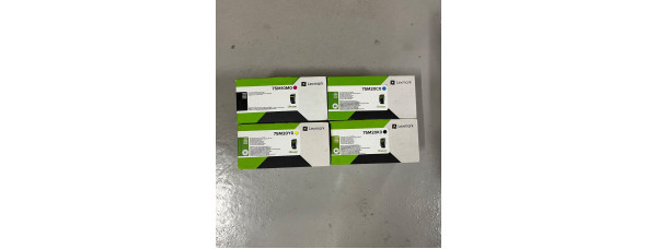 4 Toner Lexmark 75M20M0 75M20Y0 75M20C0 75M20K0 Neu OVP A-Ware CS531dw Rg MwSt 