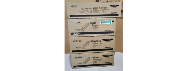 3 Trommel Xerox Phaser 7400 + 1 Resttonerbehälter Neu OVP B-Ware Original  