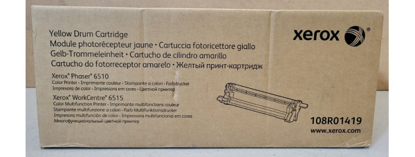 Trommeleinheit Xerox 108R01419 Gelb Neu OVP A-Ware Original Phaser 6510  