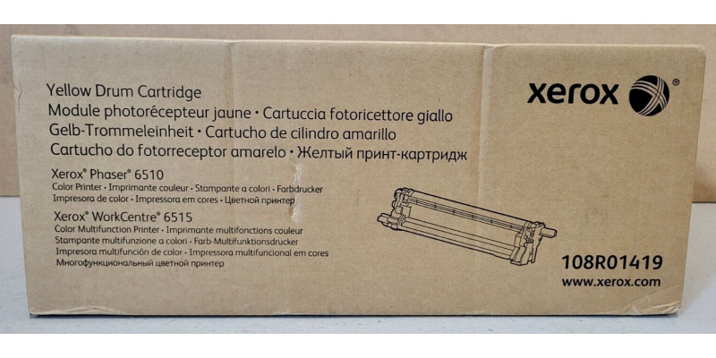 Trommeleinheit Xerox 108R01419 Gelb Neu OVP A-Ware Original Phaser 6510  