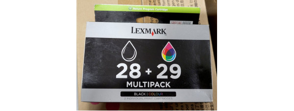 Multipack Tinte Lexmark 18C1520E 28 + 29 Schwarz Color Neu OVP A-Ware Original 