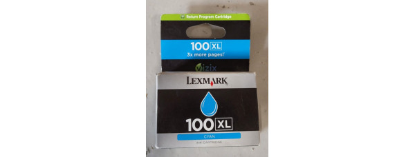 Tintenpatrone Lexmark 100 XL Cyan 14N1069E Neu OVP A-Ware Original Genesis S815 