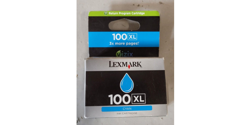 Tintenpatrone Lexmark 100 XL Cyan 14N1069E Neu OVP A-Ware Original Genesis S815 