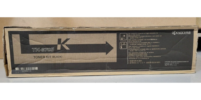 Toner Kyocera TK-8705K Schwarz Neu OVP A-Ware TASKalfa 6550ci Original . 