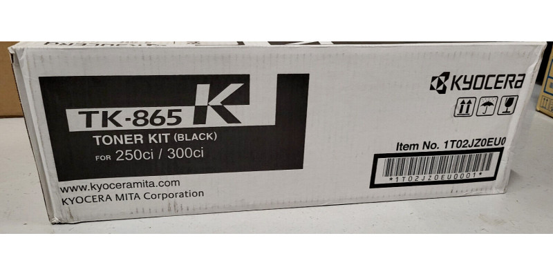 Toner Kyocera TK-865K Schwarz Neu OVP A-Ware Original TASKalfa 250ci . 