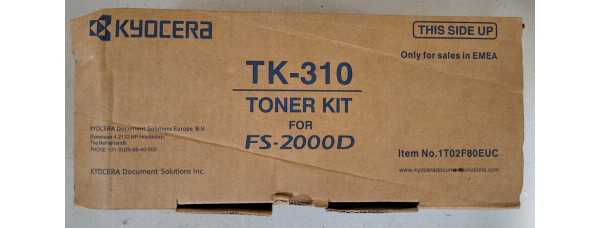 Toner Kyocera TK-310 Schwarz 1T02F80EUC Neu OVP A-Ware Original FS-2000D  